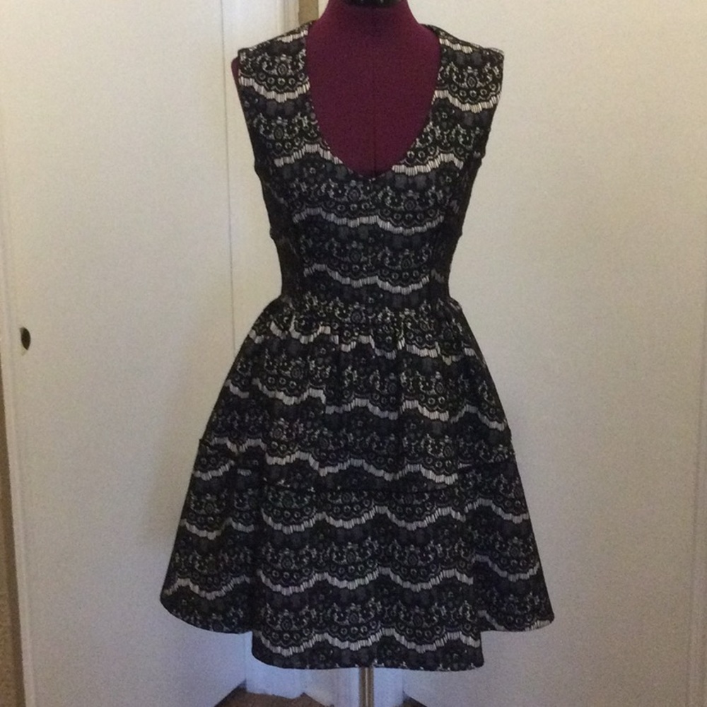 Black lace dress